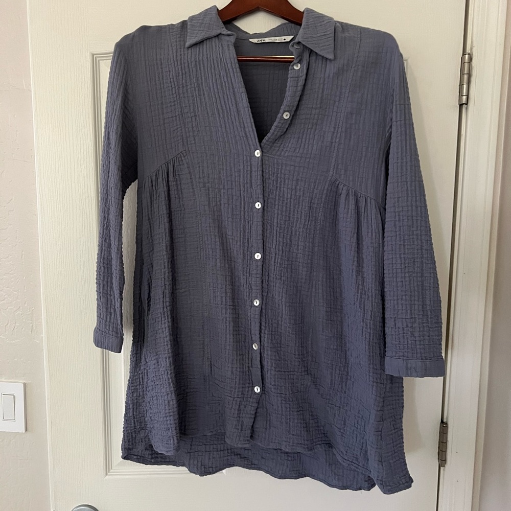 Zara blue dress